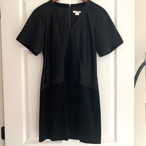 Helmet Lang Velvet/Satin Short Sleeved Dress